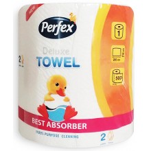 Бумажное полотенце Perfex Deluxe Towel 2 слоя 1 рулон 500 отрывов (8606108597941)