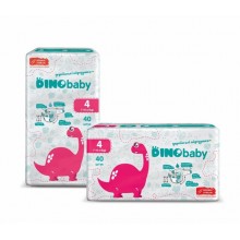 Подгузники детские Dino Baby (4) от 7-14 кг 40 шт (4823098410591)