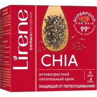 Крем для обличчя Lirene Superfood Поживний проти зморшок з насінням Чіа 50 мл (5900717742819)