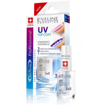 Eveline Nail Therapy Profession  3в1 покрытие с эффектом UV 12ml