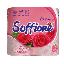 Туалетная бумага Soffione Premio камелия 3 слоя 4 рулона (4820003836033) 