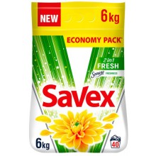 Пральний порошок Savex 2 в 1 Fresh 6 кг (3800024045103)