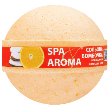 Сольова бомбочка для ванни Bioton Spa&Aroma Апельсин та Кокосова олія 75 г (4820026153544)