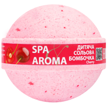 Дитяча сольова бомбочка для ванни Bioton Spa&Aroma Вишня 75 г (4820026153605)