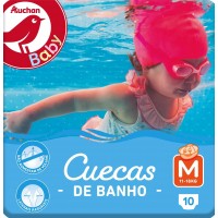 Подгузники-трусики для плавания Auchan Baby M (11-18кг) 10 шт (3596710480845)