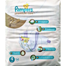 Пiдгузники дитячі PAMPERS Premium Care Maxi 4 (7-14 кг)   24 шт