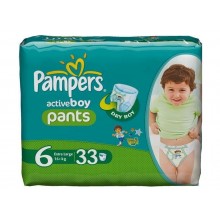 Подгузники - трусики детские Pampers Pants (6) Extra large для мальчиков 16+ кг 33 шт