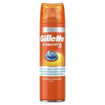 Гель для бритья Gillette Fusion 5 Ultra Sensitive & Cooling 200 мл  (7702018465033)