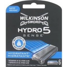 Змінні касети для гоління Wilkinson Sword ( Schick) HYDRO 5 Sense 6 щт (4027800204502)