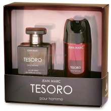Подарочный набор Jean Marс мужской Tesoro. Дезодорант аэрозоль Tesoro 150 мл + Лосьон после бритья Tesoro 100 мл (5908241702477)