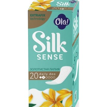 Ежедневные прокладки Ola! Silk Sense Daily Deo Золотистая Лилия 20 шт (4630038000152)