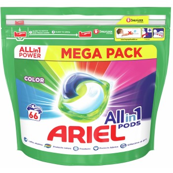 Гелеві капсули для прання Ariel Pods Color 66 шт (ціна за 1 шт) (8006540112496)