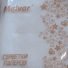 Серветка Malvar біла 30 шт (4820227530083)