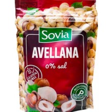 Лесной орех жареный без соли Sovia Avellana 0% sal 200 г (8410909201491)