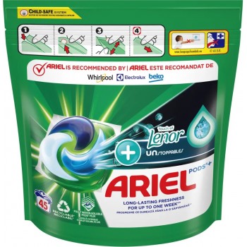 Гелеві капсули для прання Ariel All in 1 Pods + Lenor 45 шт (ціна за 1 шт) (8001090850447)