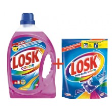 Рідкий засіб концентрат для прання Losk Color 2,190 л + 24 шт капсул колор