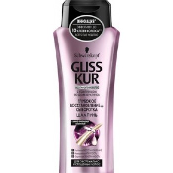 Шампунь для волосся Gliss Kur 250 мл глибоке відновлення + сиворотка 