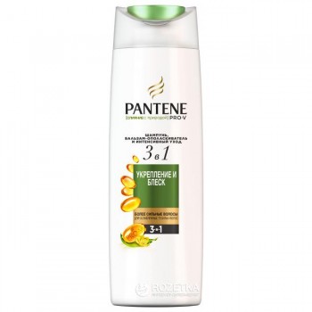 Шампунь и бальзам-ополаскиватель для любого типа волос Pantene 3 в 1 Pro-V Питание и блеск 360 мл (8001090673442)