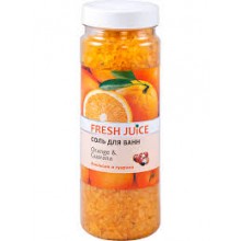 Сіль для ванн Fresh Juice Orange & Guarana 700 г (4823015921612)