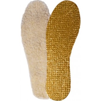 Стельки для обуви меховые с золотой фольгой 41 размер (70864)