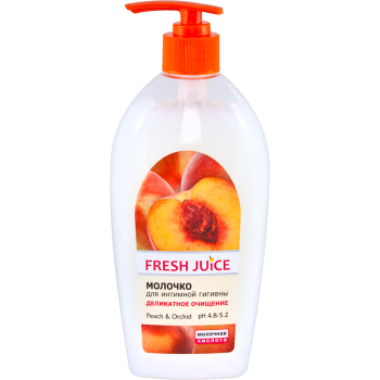 Молочко для інтимної гігієни  Fresh Juice 500 мл Peach/Orchid 