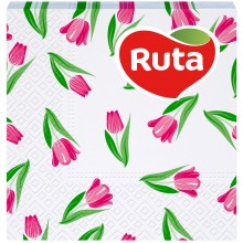 Серветка Ruta Double Luxe Квіти 40 листів (4820023747418)