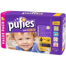 Pufies подгузники Baby Art & Dry 4+ (9-16 кг.) 40шт
