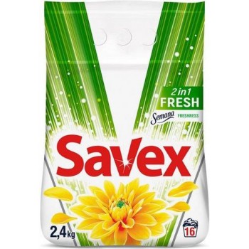 Стиральный порошок Savex 2 в 1 Fresh 2,4 кг (3800024021428)