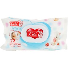 Влажные салфетки детские Lili Deluxe с экстрактом Календулы и Витамином Е с клапаном 72 шт (4820180330911)