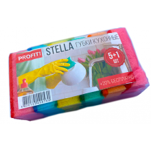 Губки кухонные Profit Stella 5 + 1 шт (4820185120531)