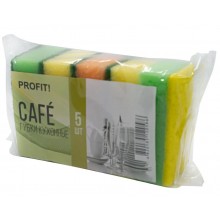 Губки кухонні Profit Cafe 5 шт (4820185120586)