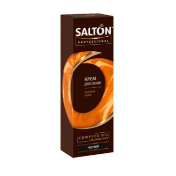 Крем для взуття гладка шкіра Salton Professional чорний 75 мл  (4607131423089)