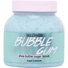Сахарный скраб для тела Hollyskin Bubble Gum с маслом Ши и Перлитом 300 мл (4823109701014)