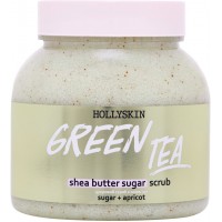 Сахарный скраб для тела Hollyskin Green Tea с маслом Ши и Перлитом 300 мл (4823109701052)