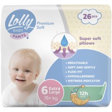Подгузники-трусики Lolly Premium Soft 6 (15+кг) 26 шт (4820174981013)