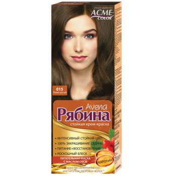 Фарба для волосся ACME-COLOR Рябина Avena 015 темно-русий 135 мл (4820197008896)