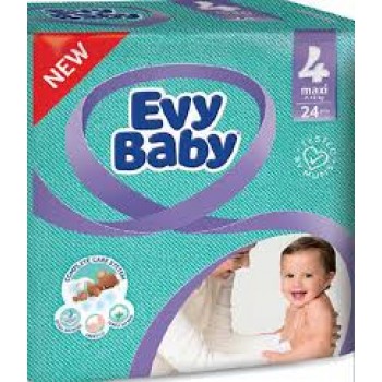 Підгузки дитячі Evy Baby Junior (4) від 7-18 кг 24шт (8690506405076)