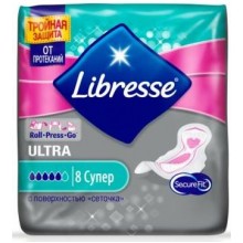 Гігієнічні прокладки Libresse Ultra Super Dry 8 шт