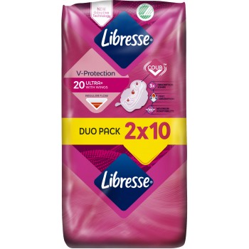 Гігієнічні прокладки Libresse Ultra DUO Normal Soft  20 шт (7310791245607)