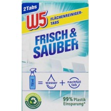 Таблетки для мытья поверхностей W5 Frisch & Sauber Универсальные 2 х 5 г (4056489233077)