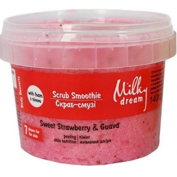 Скраб-смузи с пеной Milky Dream Sweet Strawbery & Guava 140 г (4820205303821)
