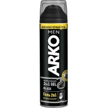 Гель для гоління Arko Black 2 в 1 200 мл (8690506486341)