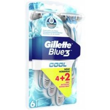 Бритви одноразові Gillette Blue 3 COOL (4+2шт) (7702018457304)