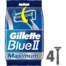 Бритвы одноразовые Gillette Blue 2 Maximum 4 шт (7702018956661)