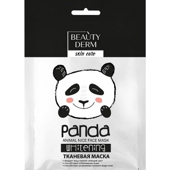 Маска тканевая отбеливающая Beautyderm Animal Panda 25 мл (4820185221597)
