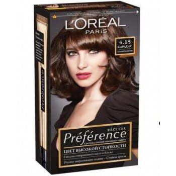 Краска для волос L'oreal Recital Preference 4.15 темный каштан (3600520248912)