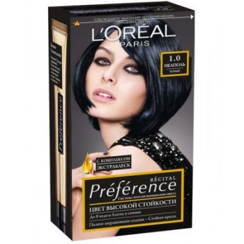 Стойкая гель-краска для волос L'Oreal Paris Recital Preference тон 1 174 мл (3600521916551)