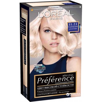 Стойкая гель-краска для волос L'Oreal Paris Recital Preference тон 11.21 174 мл