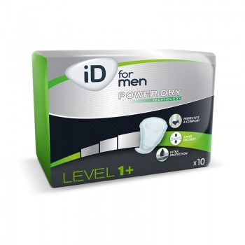 Урологічні прокладки (вкладиші) для чоловіків iD For Men Level 1+  10 шт (5414874006528)