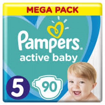 Підгузники Pampers Active Baby-Dry Розмір 5 (Junior) 11-18 кг, 90 підгузника  Mega Pack